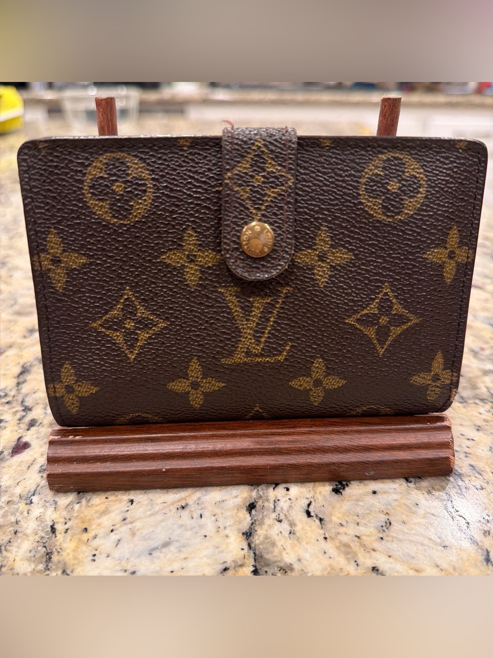 Louis Vuitton Brown Monogram Canvas Snap Wallet
